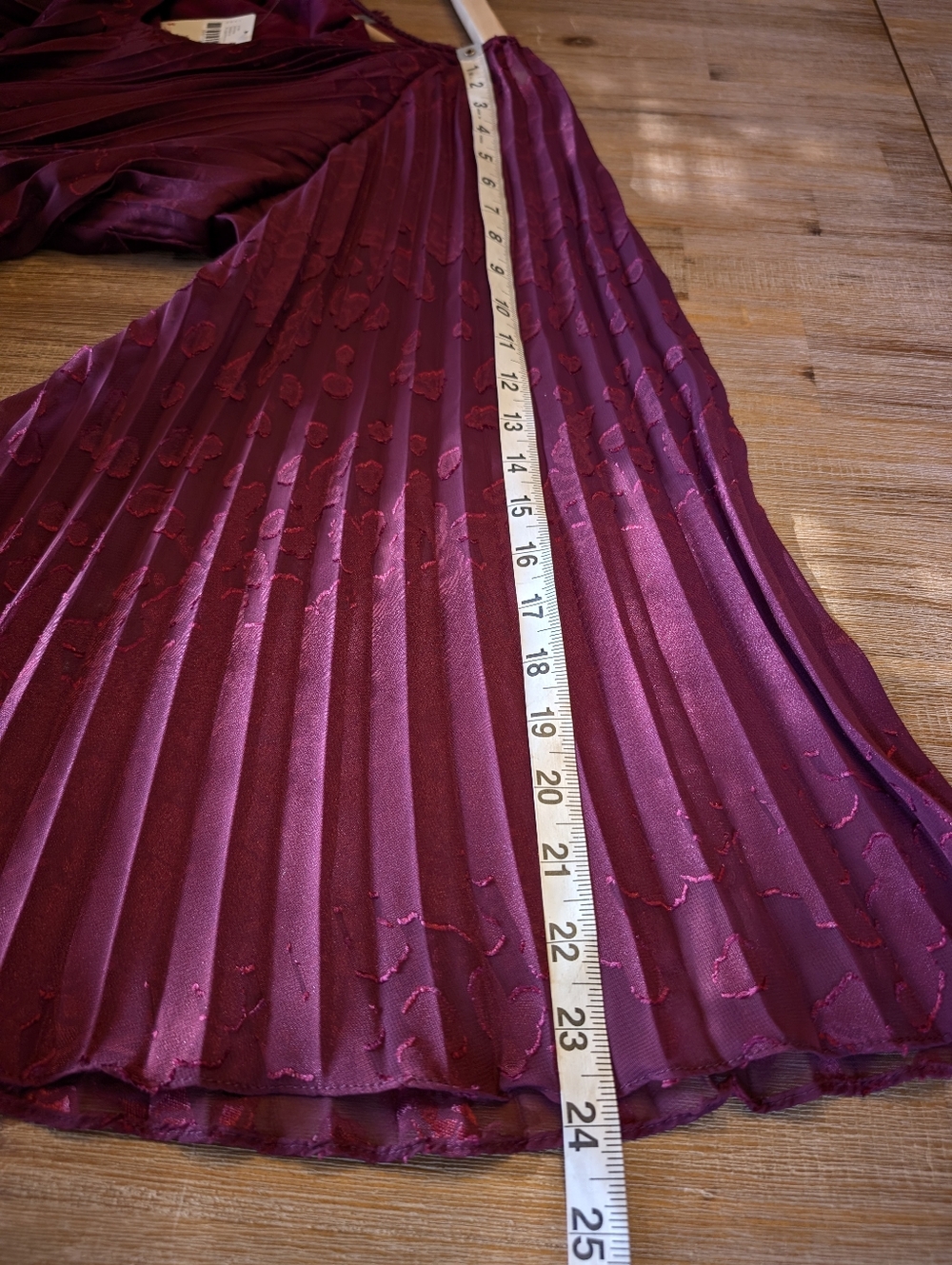 NWT Anthropologie Toulon Pleated Mini Dress in Plum - Size Small - Picture 11 of 16